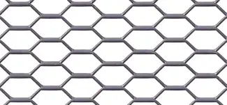 Metal estirado malla hexagonal E 2