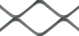 Metal expandido malla cuadrada SQ 100 aplanada